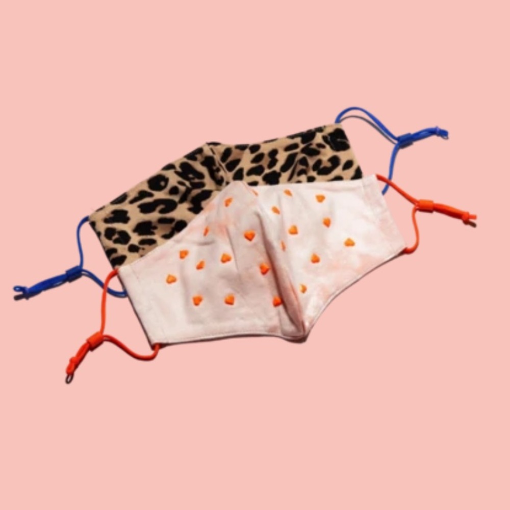 Lele Sadoughi Girl’s Face Masks 2-Piece Set